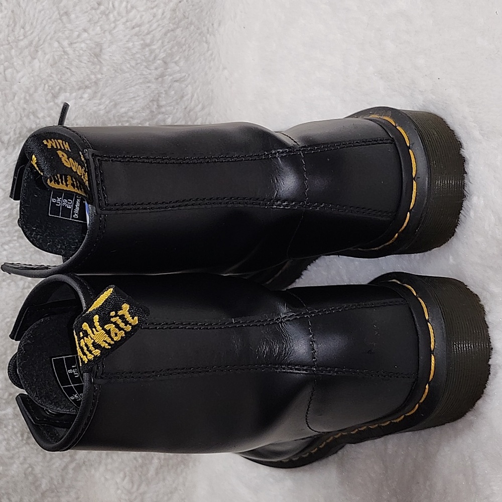 Dr. Martens 1460 Smooth Leather Lace Up Non Slip Chunky  Boots 8 - Picture 9 of 16
